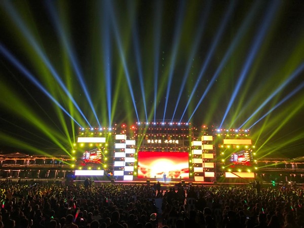 龍游紅木小鎮綠色中國行舞臺設備租賃成功案例