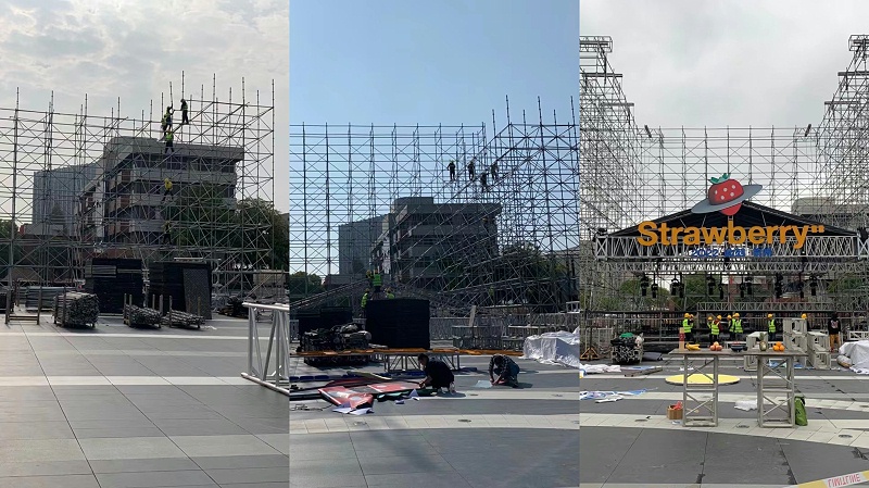 2022年杭州草莓音樂節燈光租賃成功案例